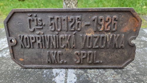 Original waggon schild - original, fabrik