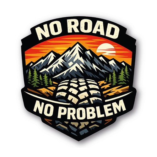 Offroad sticker road no - sticker,