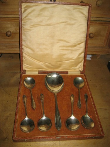 Art deco besteck kasten - art,