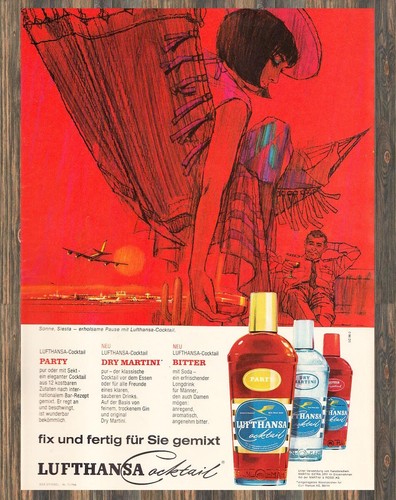 Lufthansa cocktail reklame - lufthansa,