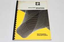 Betriebsanleitung - Wälz-Fräsmaschine Fräse - PFAUTER - PA 210 - 1980