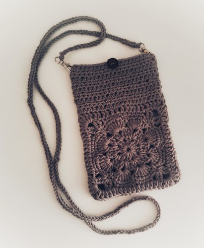 Kleine gehäkelte tasche mit - tasche,
