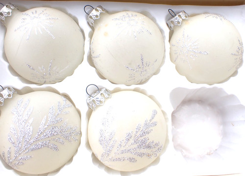 Alte glas weihnachtskugeln 6 - glas,