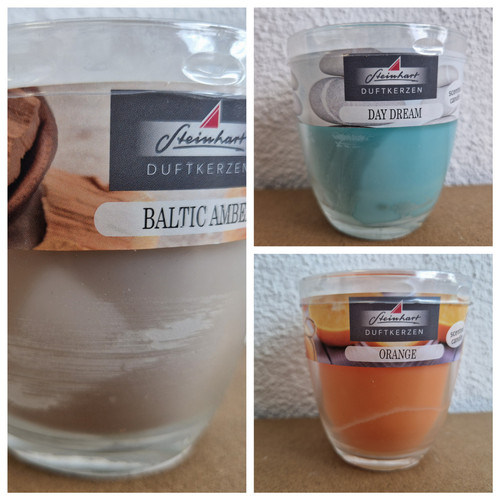 Kerze steinhart glas - kerze,
