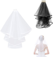 2 Stück Brautschleier Damen