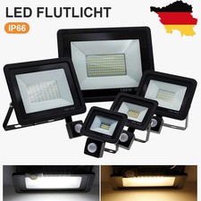 LED Strahler Außen Fluter 10W-500W Baustrahler Flutlicht 230V Scheinwerfer IP65
