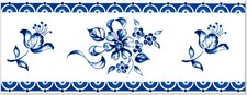 Fliesen Delfter Art, Bordüre