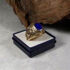 D27-23 / massiver RING Gelbgold 10 K Herrenring  "MUNICH GERMANY 1975" Gr. ca.62