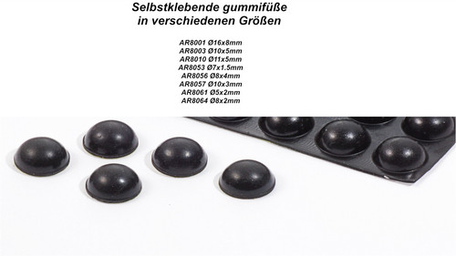 Gummifüße selbstklebend