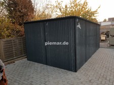 Blechgarage 3x8m Garage Lager Schuppe Stahlhalle Dachneigung | Montage | 12345!!