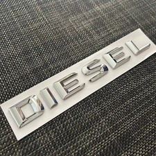 Mercedes Benz DIESEL Schriftzug Emblem Aufkleber Chrom LOGO Typenschild