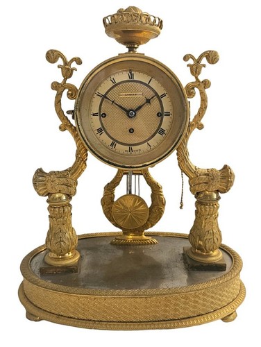 Wiener empire bronzeuhr - empire,