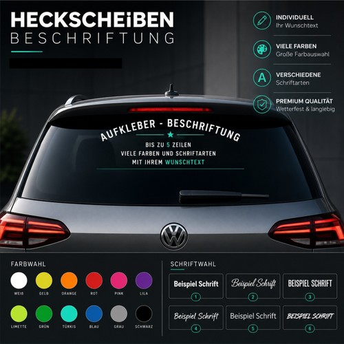 Heckscheiben beschriftung - heckscheiben,