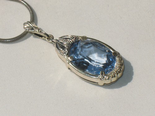 Jugendstil silber anhänger - silber,