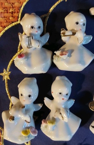 Vintage porzellan baumschmuck - porzellan,