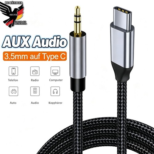 Usb klinke aux kabel - typ, c