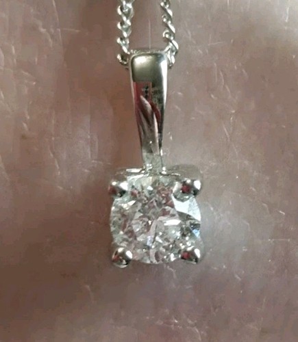 Diamant solitär anhänger und - anhänger,