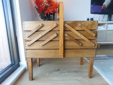 Vintage Nähkasten Eiche