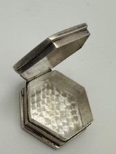 Antike STERLING Silber  Tablettendose/ Pillendose- handgravier-ca. . 925 Silber