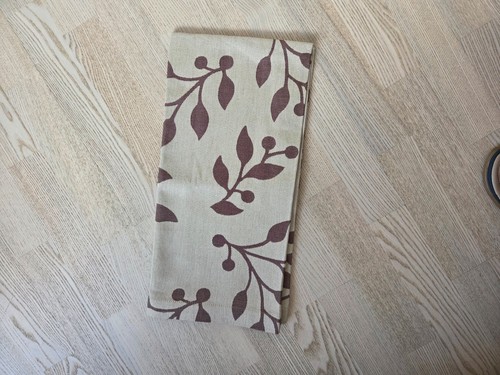 Tischdecke beige mit braunen