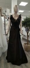 NEU LUXUAR MAGIC NIGHTS KLEID GR 40 TAFT BALLKLEID DUNKELBRAUN ABENDKLEID