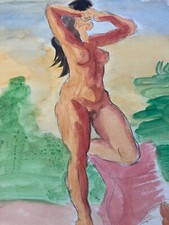 Schöne Zeichnung Nackte Frau