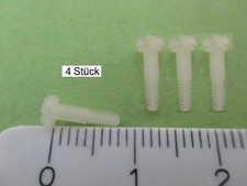 4 x Märklin H0 78605 Schraube Kunststoff NEU 786050 M2x8,5mm z.B. in E-Lok 3354