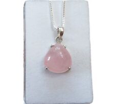 Morganit Cabochon Anhänger 925 Silber 14,8x13,3 mm AD3087