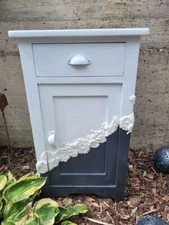 Schränkchen, Nachttisch Vintage, Shabby Chic, Herrenschränkchen, DIY, Badschrank