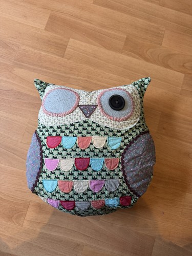 Eulen kissen 30x28cm - kissen,