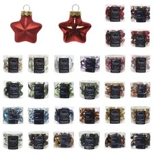 12 Weihnachtskugeln 4cm Glas Christbaumkugeln Christbaumschmuck Sterne klein uni