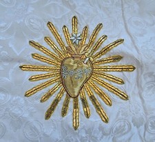 Antike weiße Altardecke, ~