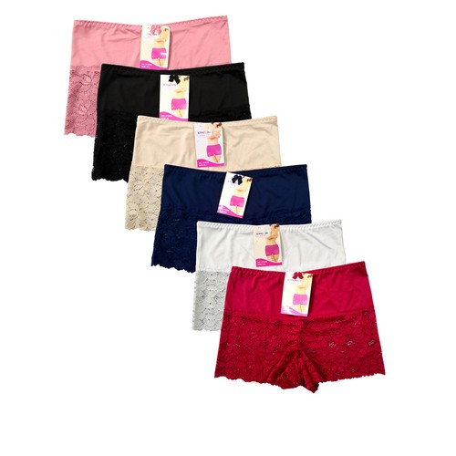 6er pack spitze dame panties - pack,