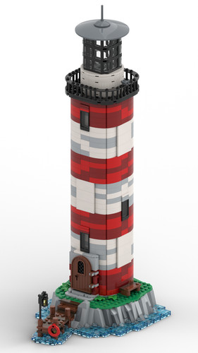 Leuchtturm modell aus lego - leuchtturm-modell,