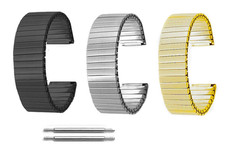 Flexband Uhrenarmband Edelstahl Stretch 18mm 20mm 22mm Zugband Stretch