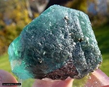 Fluorit Kubooktaeder xx  mit Boulangerit xx im Kristall aus Peru # 3