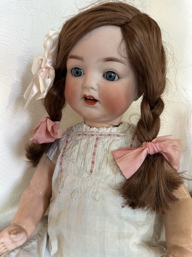 Alte antike porzellankopfpuppe - antike,