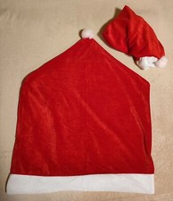 Weihnachten x-mas Stuhl Hussen Stuhlhussen Rot Weiß 2er Set **NEU**