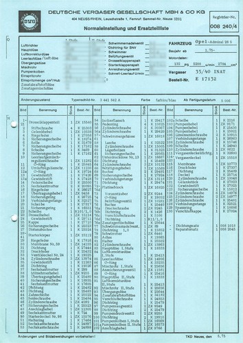 Datenblatt einstelldaten - datenblatt,