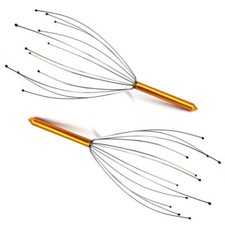 2x Kopfmassagegerät Set Gold