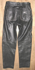 fette - RICHA - Herren- LEDERJEANS / Biker - Lederhose in schwarz ca. W33 / L32