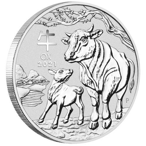 Silbermünze jahr des ochsen - jahr,