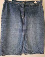 KappAhl Jeansrock blau Gr. 44 XL Schlitz  hinten