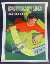 Frühe DUNLOPILLO Werbung