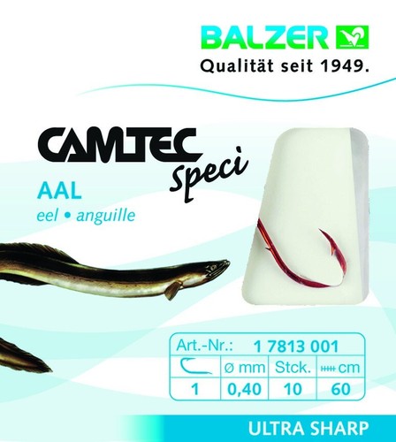 Balzer camtec 60cm aalhaken - aalhaken, 1
