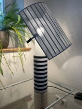 Artemide Shogun Table Lamp, White/Black by Mario Botta 1980s-1990s
