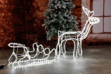 Rentier mit Schlitten