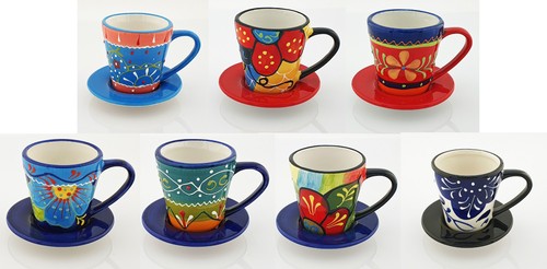 Mediterrane espressotasse mit - espressotasse,