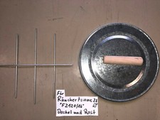 Lagerware Räuchertonne Ersatzteile " Deckel und Rost" Ø 28cm Holzgriff  F2120/16