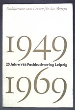 20 Jahre VEB Fachbuchverlag